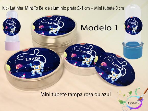Kit Latinhas e Mini Tubetes -astronauta