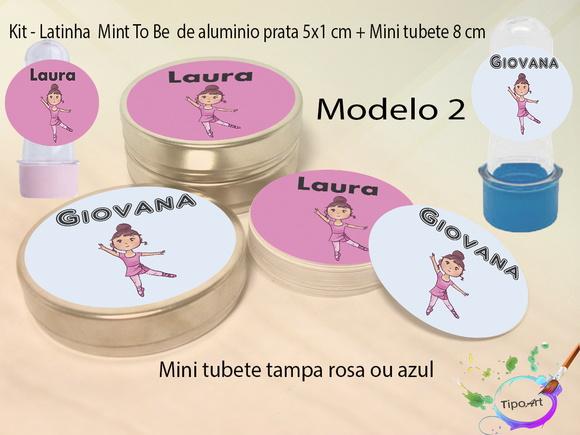 Kit Latinhas e Mini Tubetes -bailarina