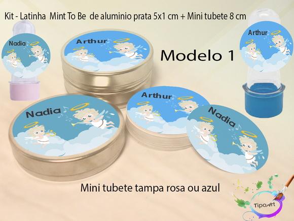 Kit Latinhas e Mini Tubetes -batizado