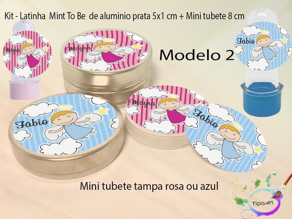 Kit Latinhas e Mini Tubetes -batizado