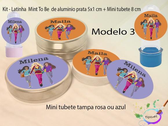 Kit Latinhas e Mini Tubetes -barbie