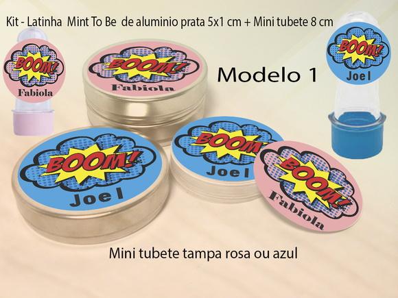 Kit Latinhas e Mini Tubetes -bomba