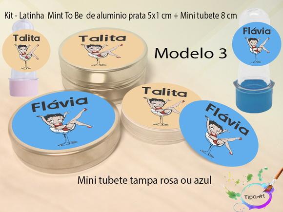 Kit Latinhas e Mini Tubetes -betty Boop