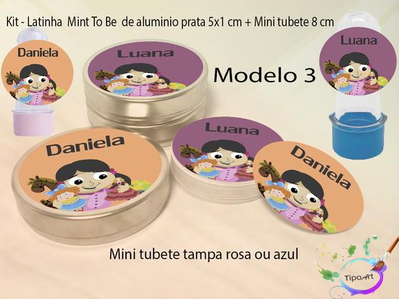 Kit Latinhas e Mini Tubetes -boneca