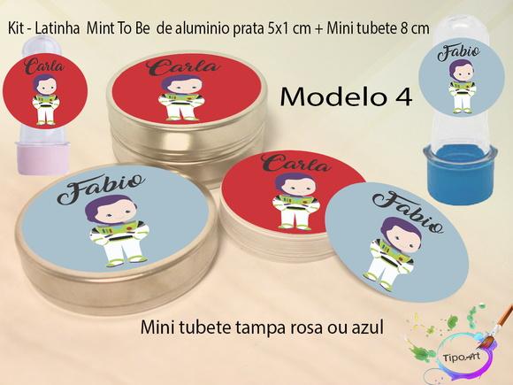 Kit Latinhas e Mini Tubetes -buzz Lightyear