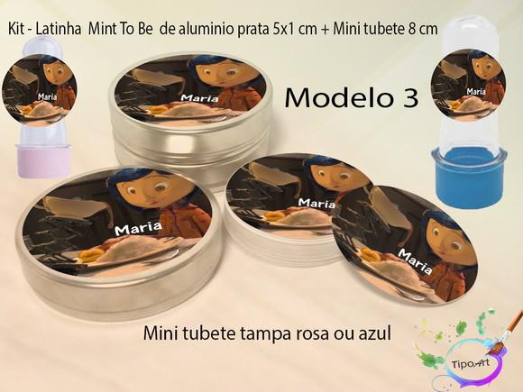 Kit Latinhas e Mini Tubetes -caroline e o Mundo Secreto