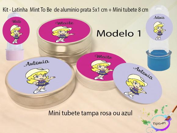 Kit Latinhas e Mini Tubetes -cowboy