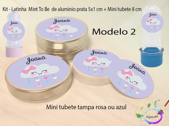 Kit Latinhas e Mini Tubetes -chuva de Amor