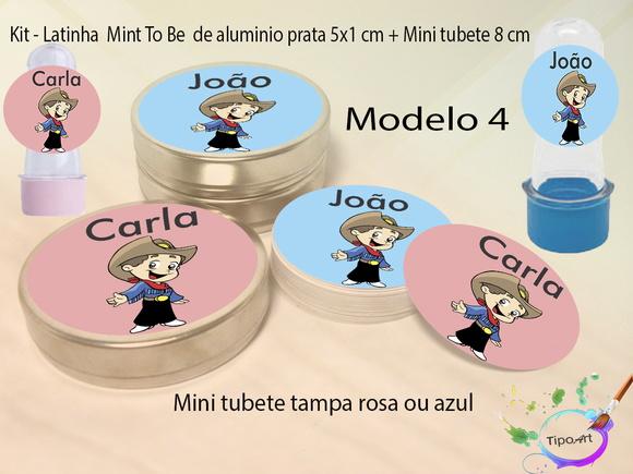 Kit Latinhas e Mini Tubetes -cowboy