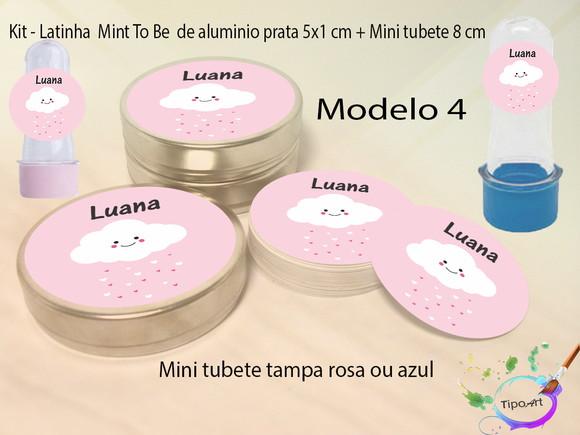 Kit Latinhas e Mini Tubetes -chuva de Amor