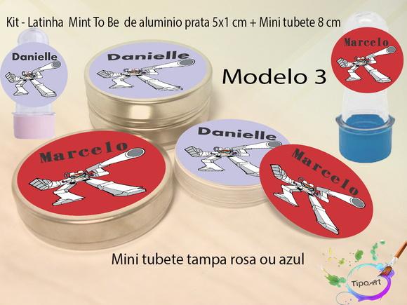 Kit Latinhas e Mini Tubetes -dexter