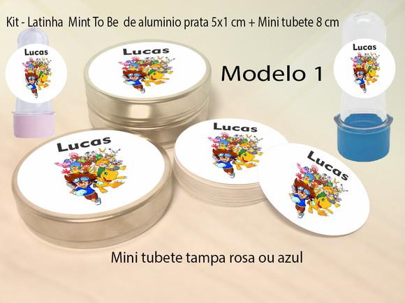 Kit Latinhas e Mini Tubetes -digimon