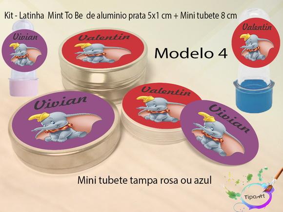 Kit Latinhas e Mini Tubetes -dumbo
