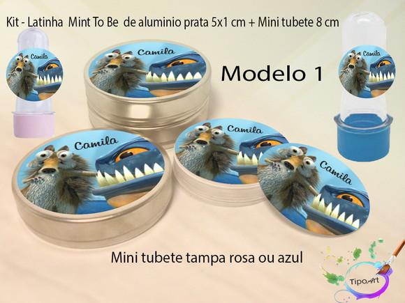 Kit Latinhas e Mini Tubetes -era do Gelo