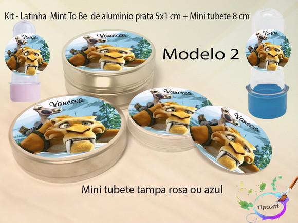 Kit Latinhas e Mini Tubetes -era do Gelo