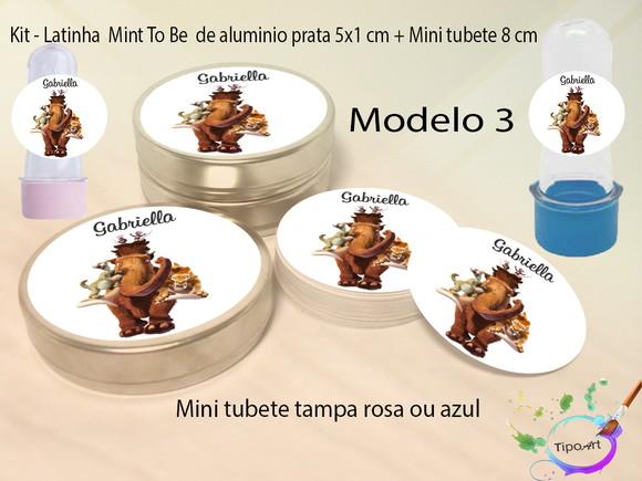 Kit Latinhas e Mini Tubetes -era do Gelo