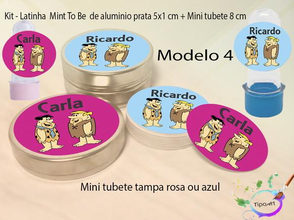 Kit Latinhas e Mini Tubetes -fred Flintstone