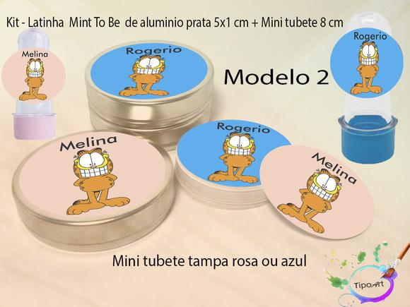 Kit Latinhas e Mini Tubetes -garfield