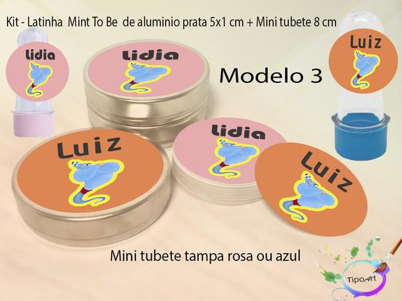 Kit Latinhas e Mini Tubetes -genio