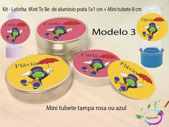 Kit Latinhas e Mini Tubetes -grilo Falante