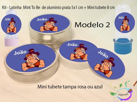 Kit Latinhas e Mini Tubetes -hercules