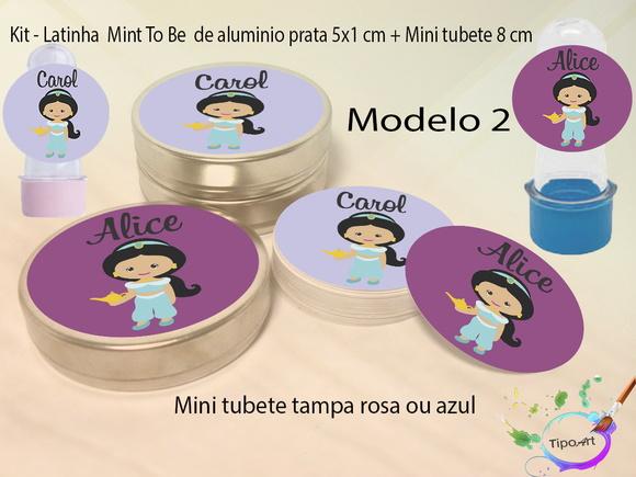 Kit Latinhas e Mini Tubetes -jasmine