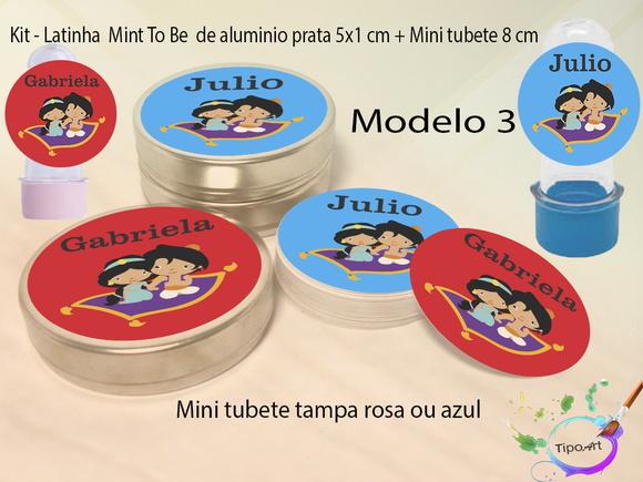 Kit Latinhas e Mini Tubetes -jasmine