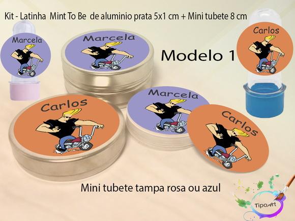 Kit Latinhas e Mini Tubetes -johnny Bravo
