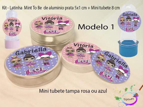 Kit Latinhas e Mini Tubetes -lol Surprise
