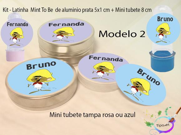 Kit Latinhas e Mini Tubetes -ligeirinho