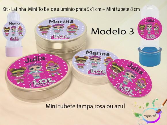 Kit Latinhas e Mini Tubetes -lol Surprise