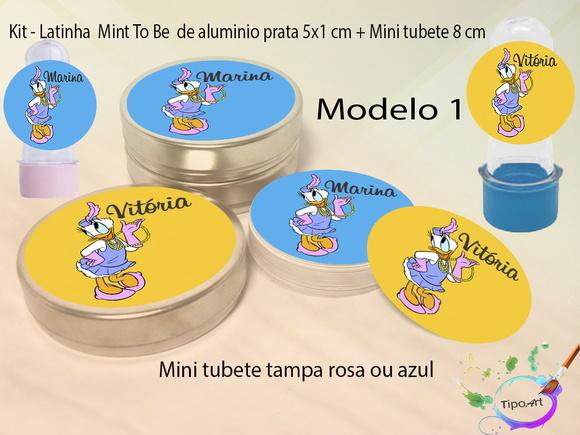Kit Latinhas e Mini Tubetes -margarida