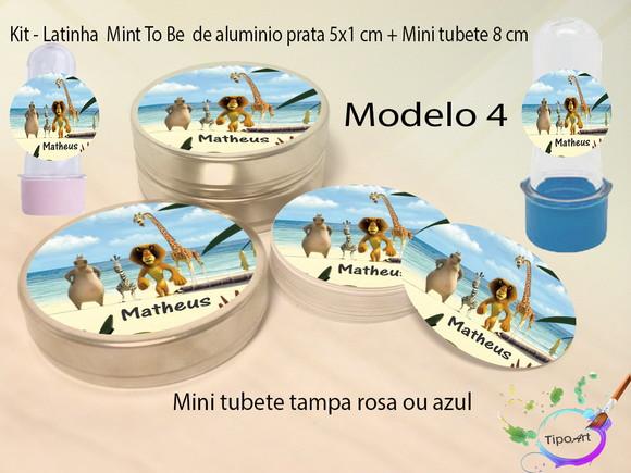 Kit Latinhas e Mini Tubetes -madagascar
