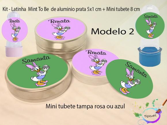 Kit Latinhas e Mini Tubetes -margarida