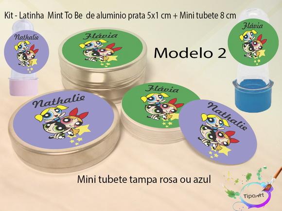 Kit Latinhas e Mini Tubetes -meninas Poderosas
