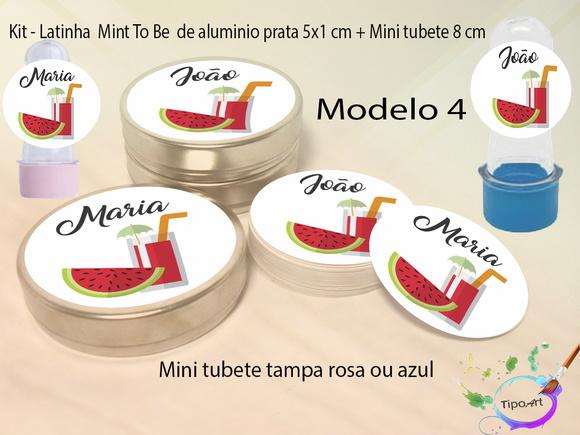 Kit Latinhas e Mini Tubetes -melancia