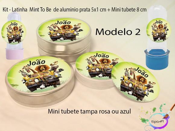 Kit Latinhas e Mini Tubetes -madagascar
