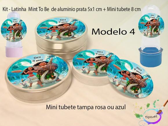 Kit Latinhas e Mini Tubetes -moana e Mauí