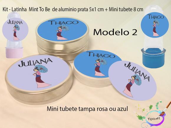 Kit Latinhas e Mini Tubetes -mulan