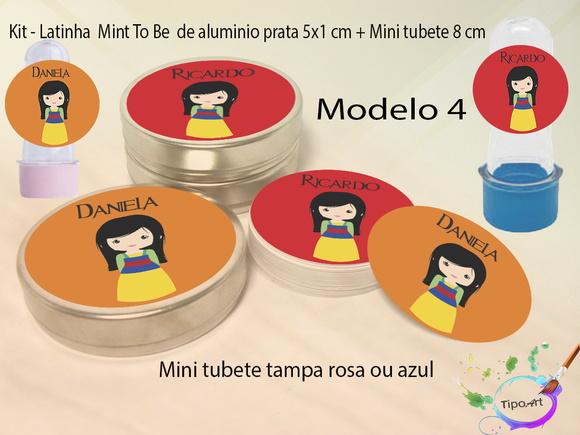 Kit Latinhas e Mini Tubetes -mulan