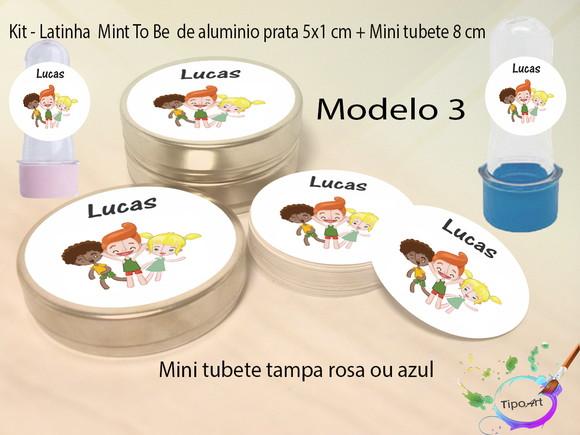 Kit Latinhas e Mini Tubetes -mundo Bita