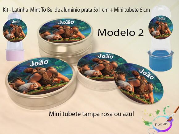 Kit Latinhas e Mini Tubetes -os Croods
