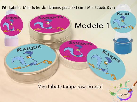 Kit Latinhas e Mini Tubetes -papaleguas