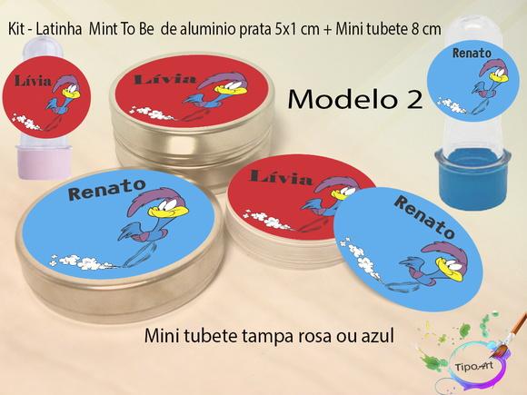 Kit Latinhas e Mini Tubetes -papaleguas