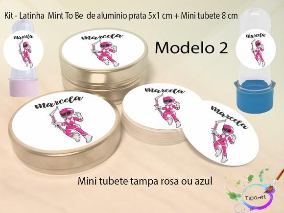 Kit Latinhas e Mini Tubetes -pawer Ranger