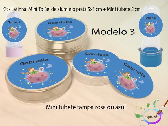 Kit Latinhas e Mini Tubetes -pequeno Príncipe
