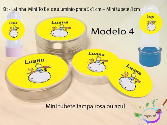 Kit Latinhas e Mini Tubetes -pequeno Príncipe