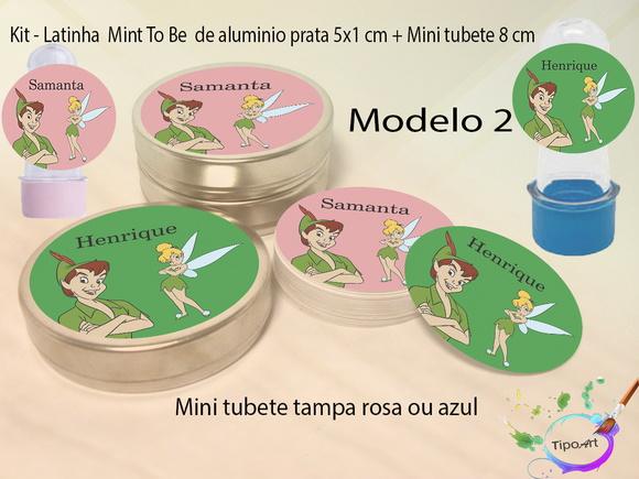 Kit Latinhas e Mini Tubetes -peter Pan