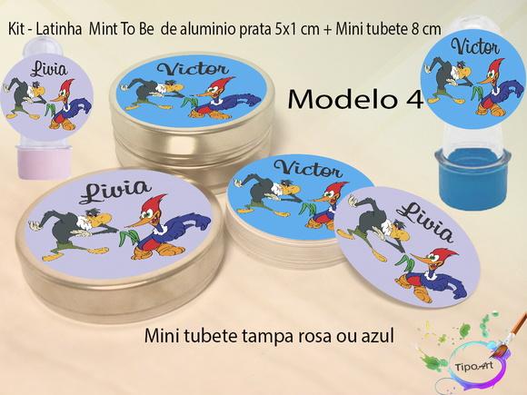 Kit Latinhas e Mini Tubetes -pica Pau