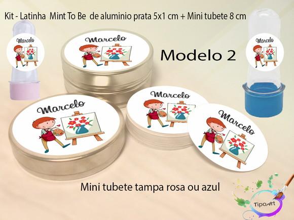 Kit Latinhas e Mini Tubetes -pintando o 7